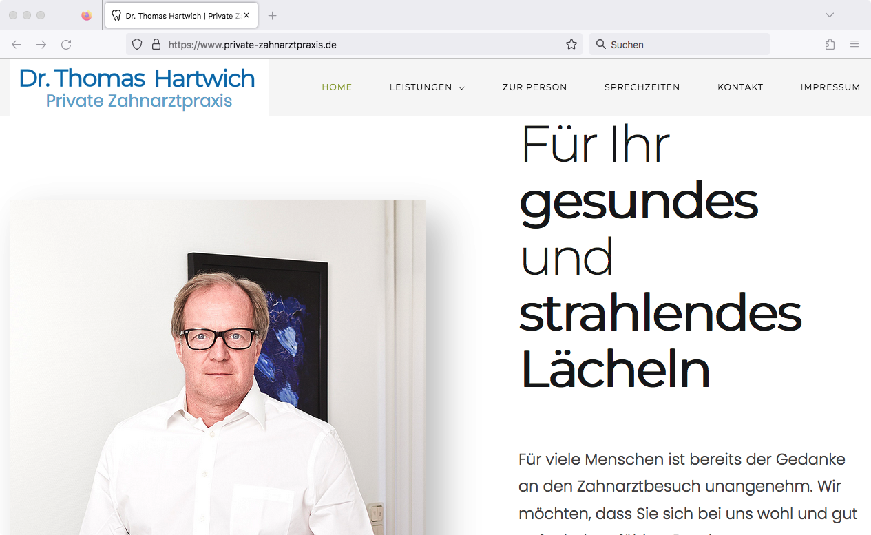 webdesign-private-zahnarztpraxis